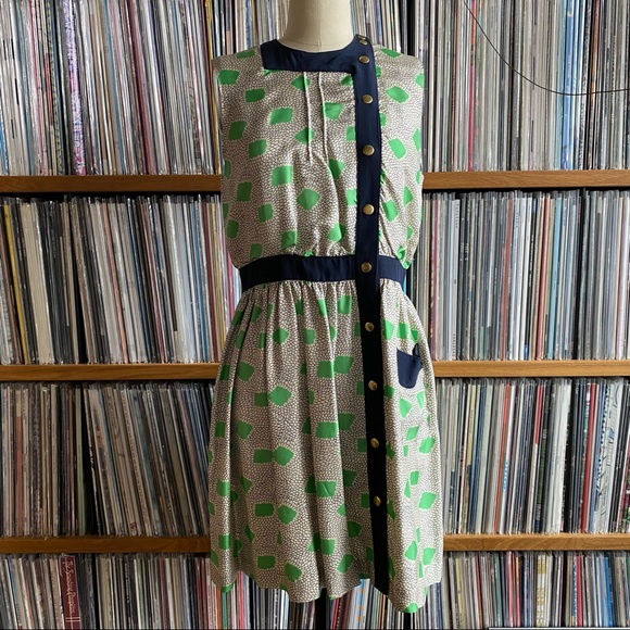 EUC LAUREN MOFFATT Silk Dress size 4 US - Picture 1 of 8